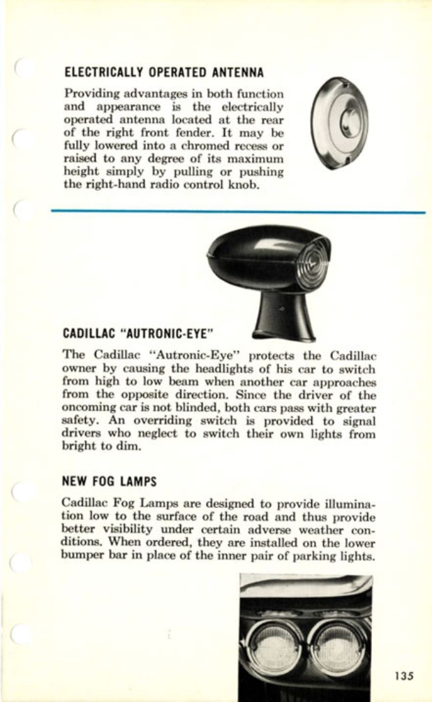 1957 Cadillac Salesmans Data Book Page 117